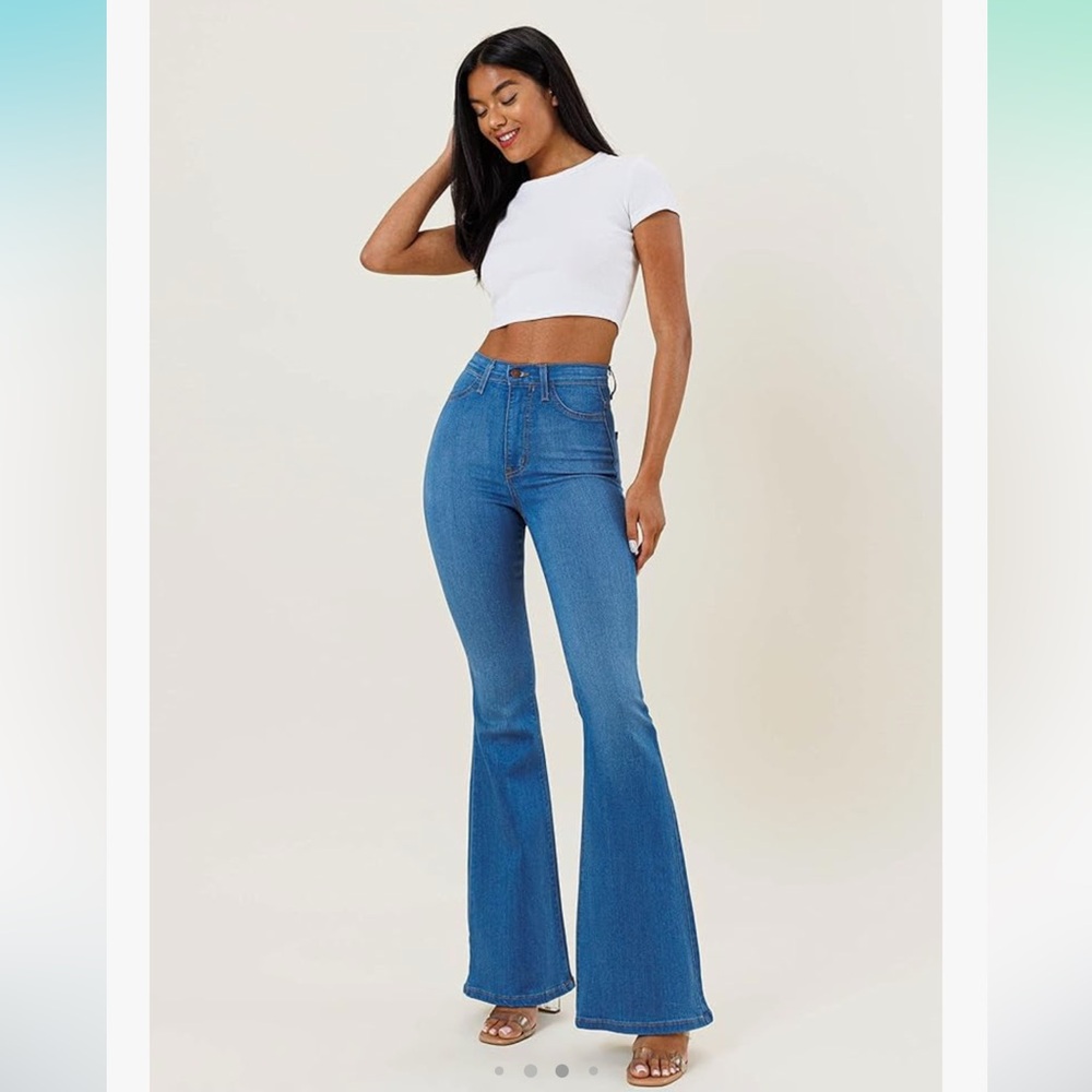 Flare Jean with raw hem - Picture 5 of 7
